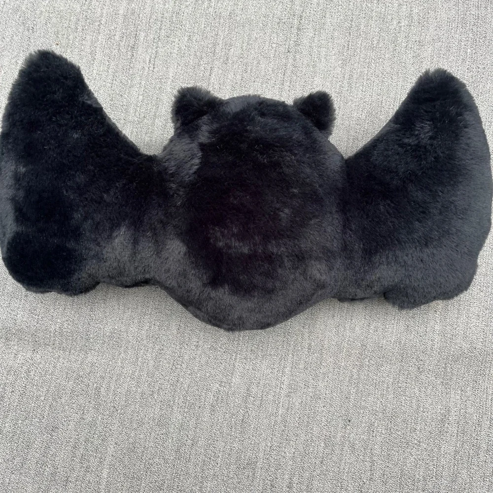 Hyde & Eek 2023 Halloween Black Bat Plush Toss Pillow 15